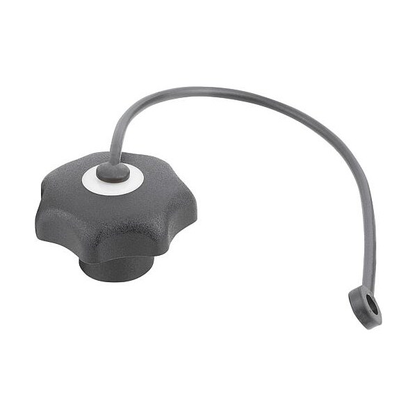 Kipp Star Grips with safety lanyard similar to DIN 6336, stainless, inch K0154.6A35 - main